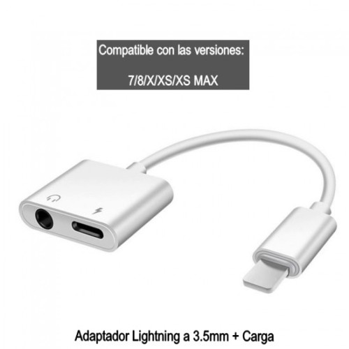 Adaptador lightning a plug