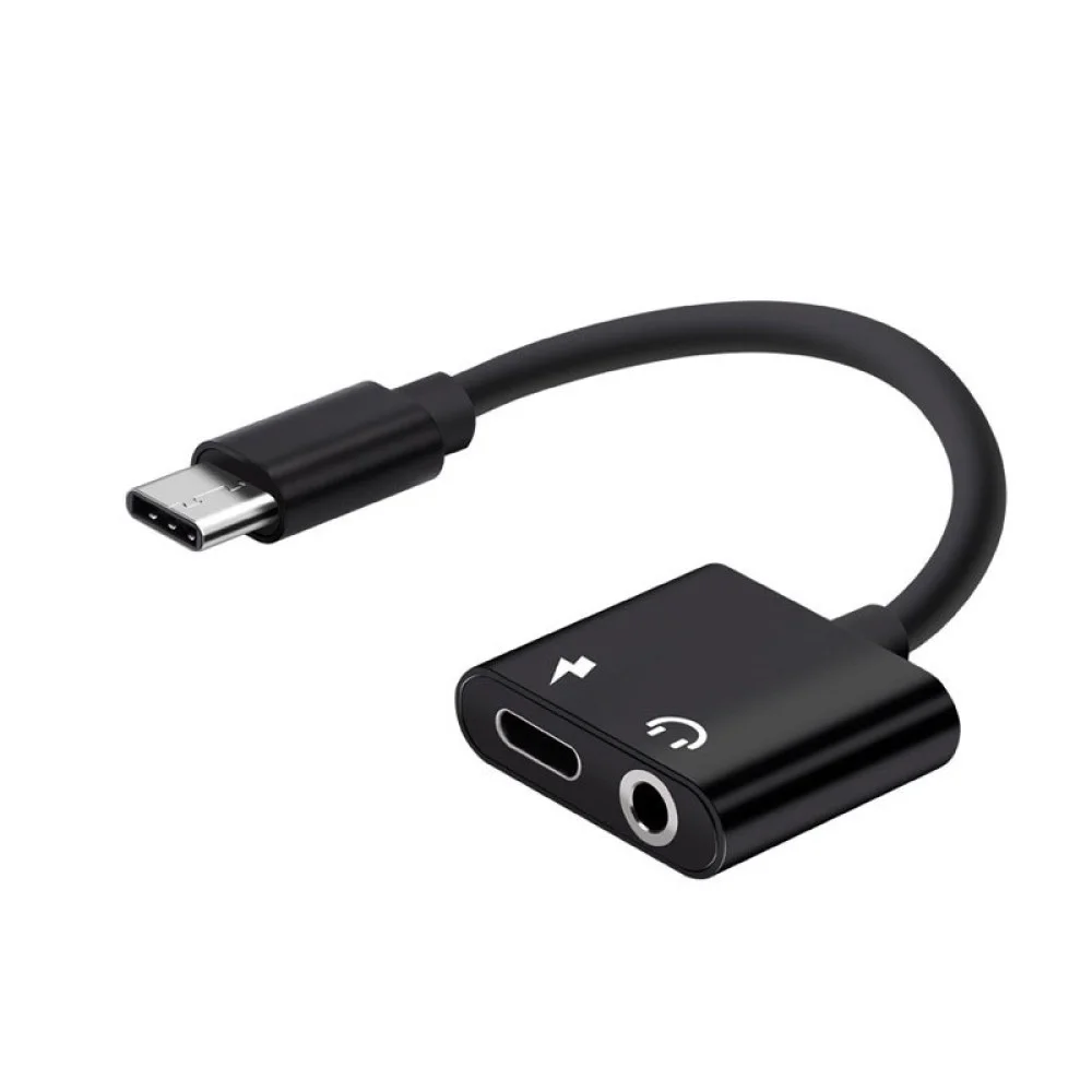 Adaptador de conector de auriculares USB tipo C a 3.5 mm y Carga - ADA-TCJC  SMARTEK