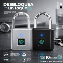 Candado con huella dactilar