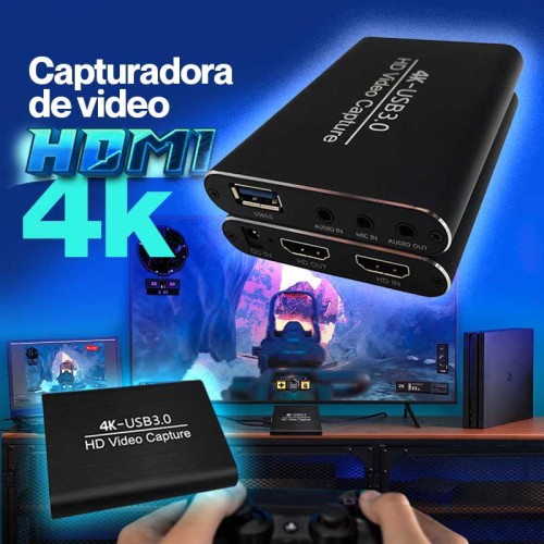 Capturadora de video HDMI 4K