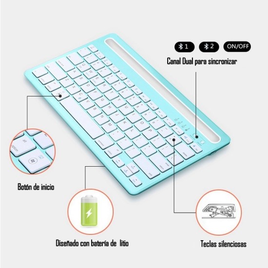 Teclado Bluetooth LY-005 doble canal