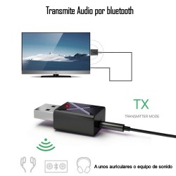 Transmisor y Receptor bluetooth de audio (2 en 1) 