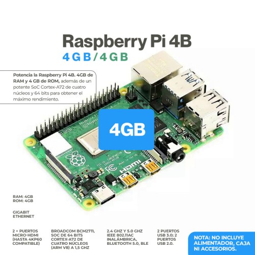 Raspberry Pi 4B 4GB/4GB