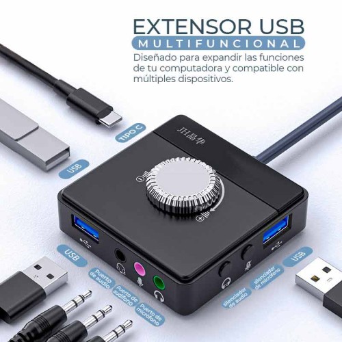 Extensor USB Multi funcional