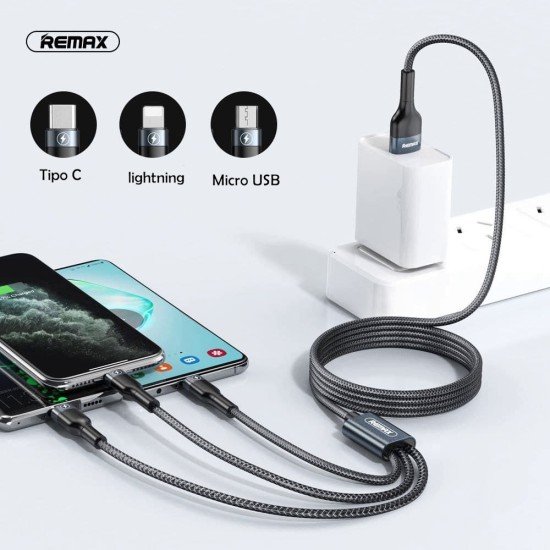 Cable de Carga Remax 3 en 1 Cable de Carga Remax 3 en 1