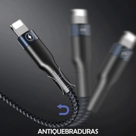 Cable de Carga Remax 3 en 1 Cable de Carga Remax 3 en 1