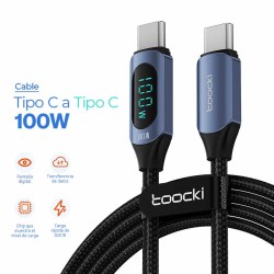 Cable tipo C a tipo C de 100W 