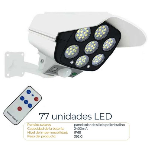 Lámpara solar tipo cámara