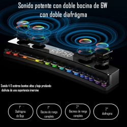 Bocina Gaming RGB con teclas mecánicas SH39