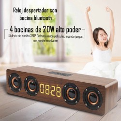 Bocina bluetooth con despertador W8C Bocina bluetooth con despertador W8C
