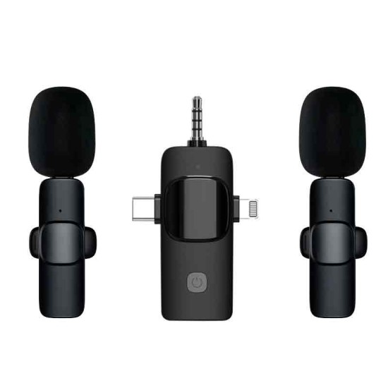 Set de dos micrófonos inalámbricos Multidispositivo
