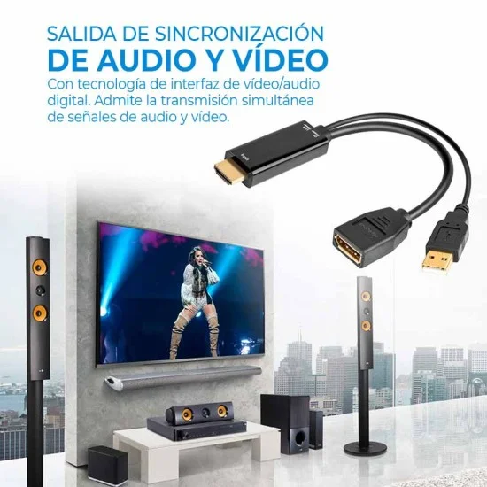 Convertidor HDMI a Displayport Guatemala