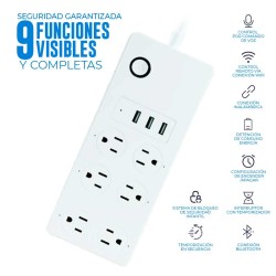 Regleta inteligente wifi con 6 enchufes Regleta inteligente wifi con 6 enchufes