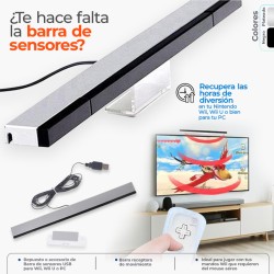 Barra de sensores para Nintendo Wii, Wii U y PC