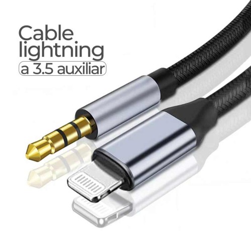 Cable lightning a 3.5 auxiliar