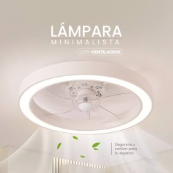 Lámpara minimalista con ventilador 110-120V
