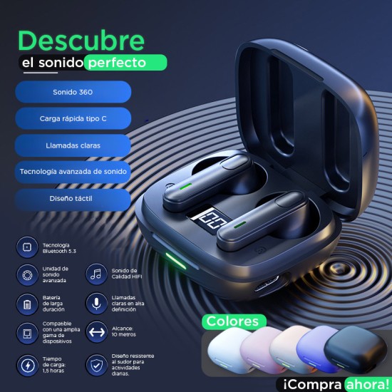 Audífonos Bluetooth TWS T8