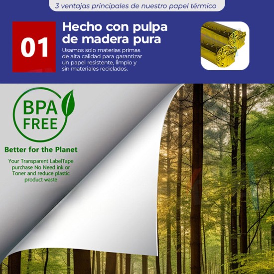 Papel térmico (Set de 10 rollos) Papel térmico (Set de 10 rollos)