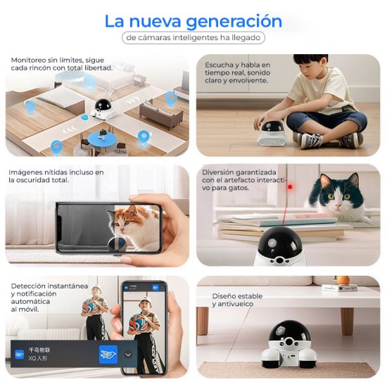 Cámara robot con ruedas