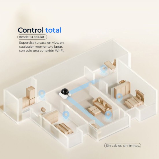 Cámara robot con ruedas