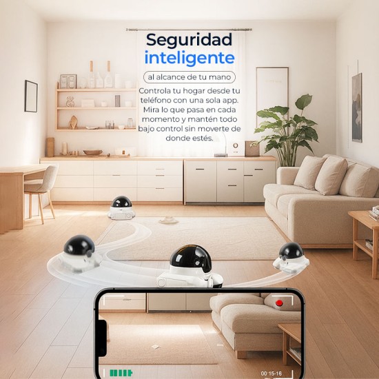 Cámara robot con ruedas